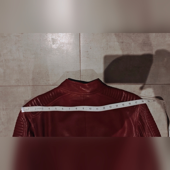 Red Superdry Leather Jacket Collab w/ Idris Elba - Picture 11 of 13